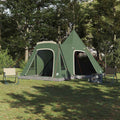 vidaXL Namiot Teepee dla 5 osób z dachem Zielony 545 x 450 x 295 cm