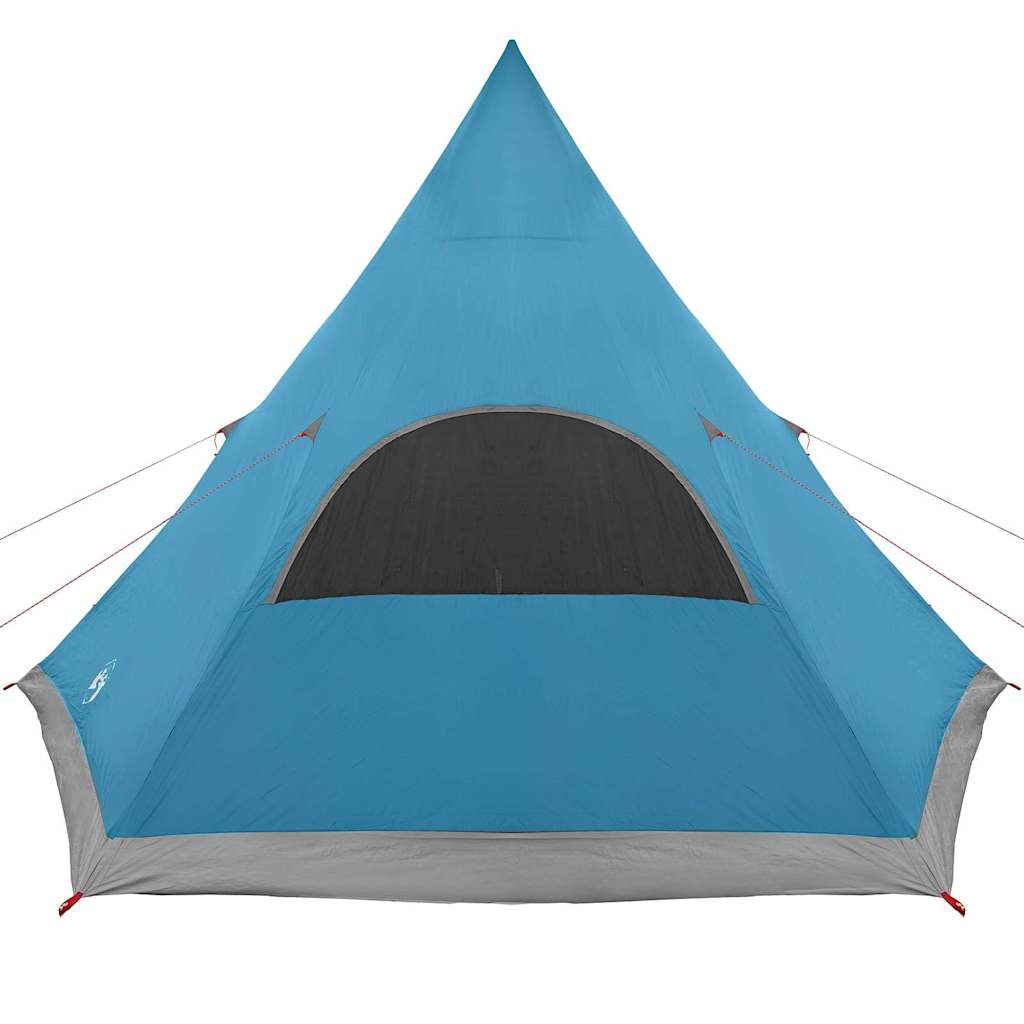 vidaXL Namiot Teepee dla 5 osób z dachem Niebieski 545 x 450 x 295 cm