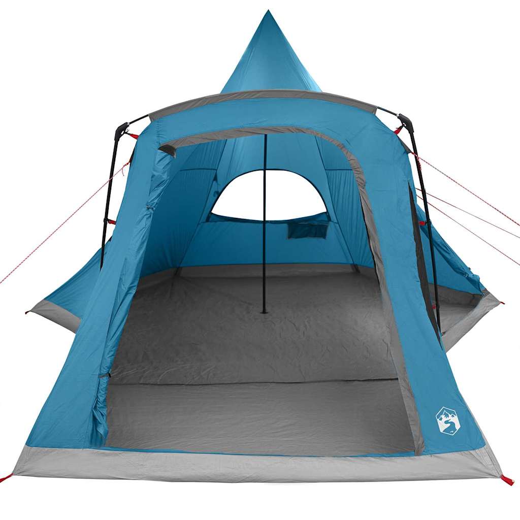 vidaXL Namiot Teepee dla 5 osób z dachem Niebieski 545 x 450 x 295 cm