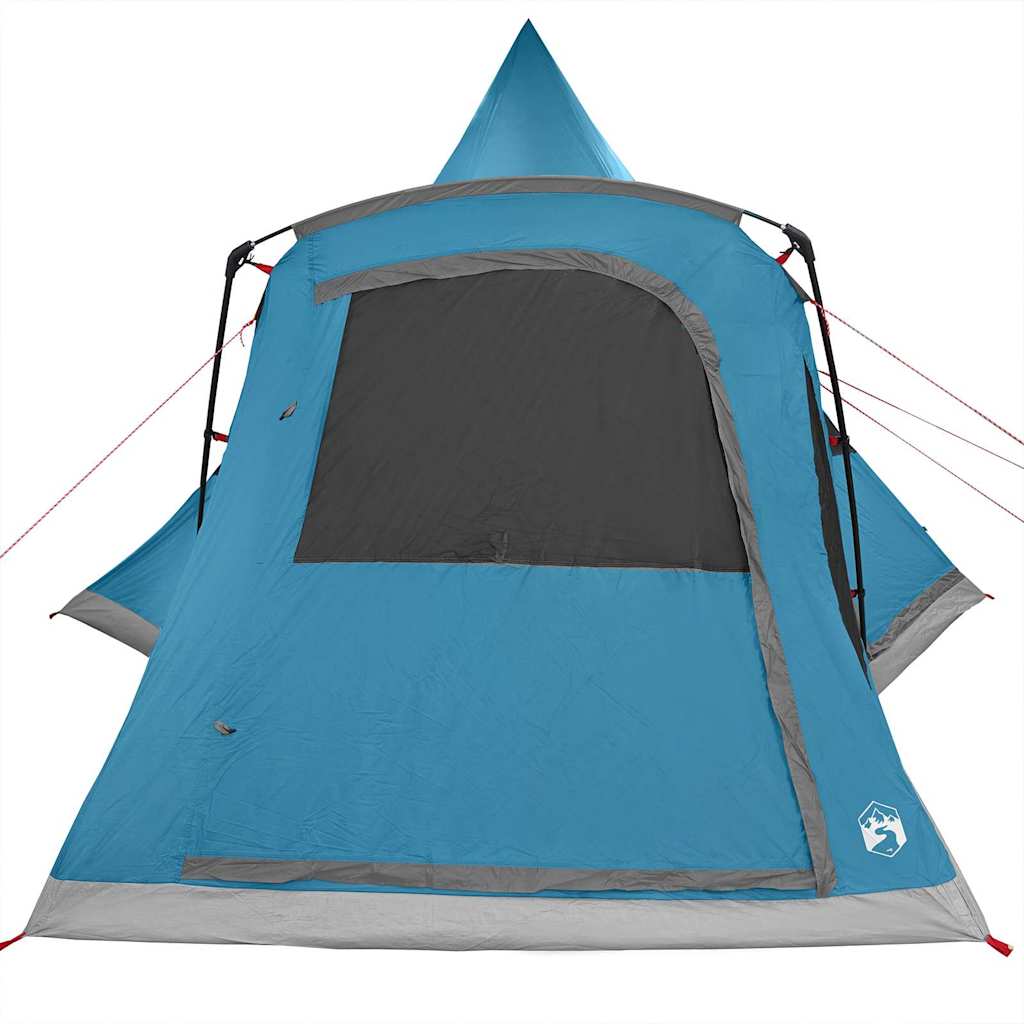 vidaXL Namiot Teepee dla 5 osób z dachem Niebieski 545 x 450 x 295 cm