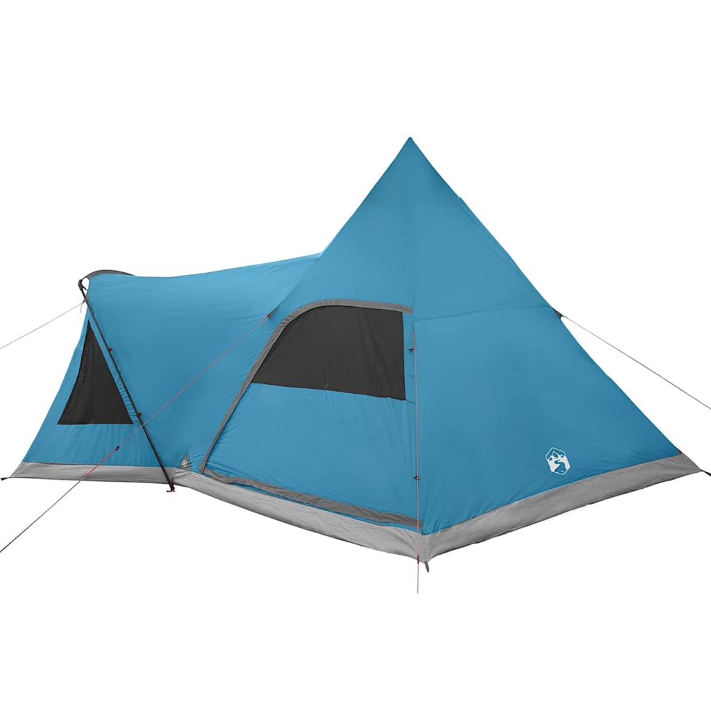 vidaXL Namiot Teepee dla 5 osób z dachem Niebieski 545 x 450 x 295 cm