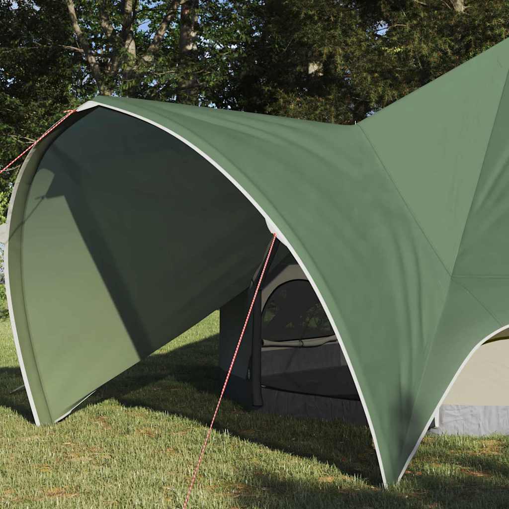 vidaXL Namiot tipi 3-osobowy Zielony i szary 312 x 312 x 197 cm