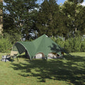 vidaXL Namiot tipi 3-osobowy Zielony i szary 312 x 312 x 197 cm