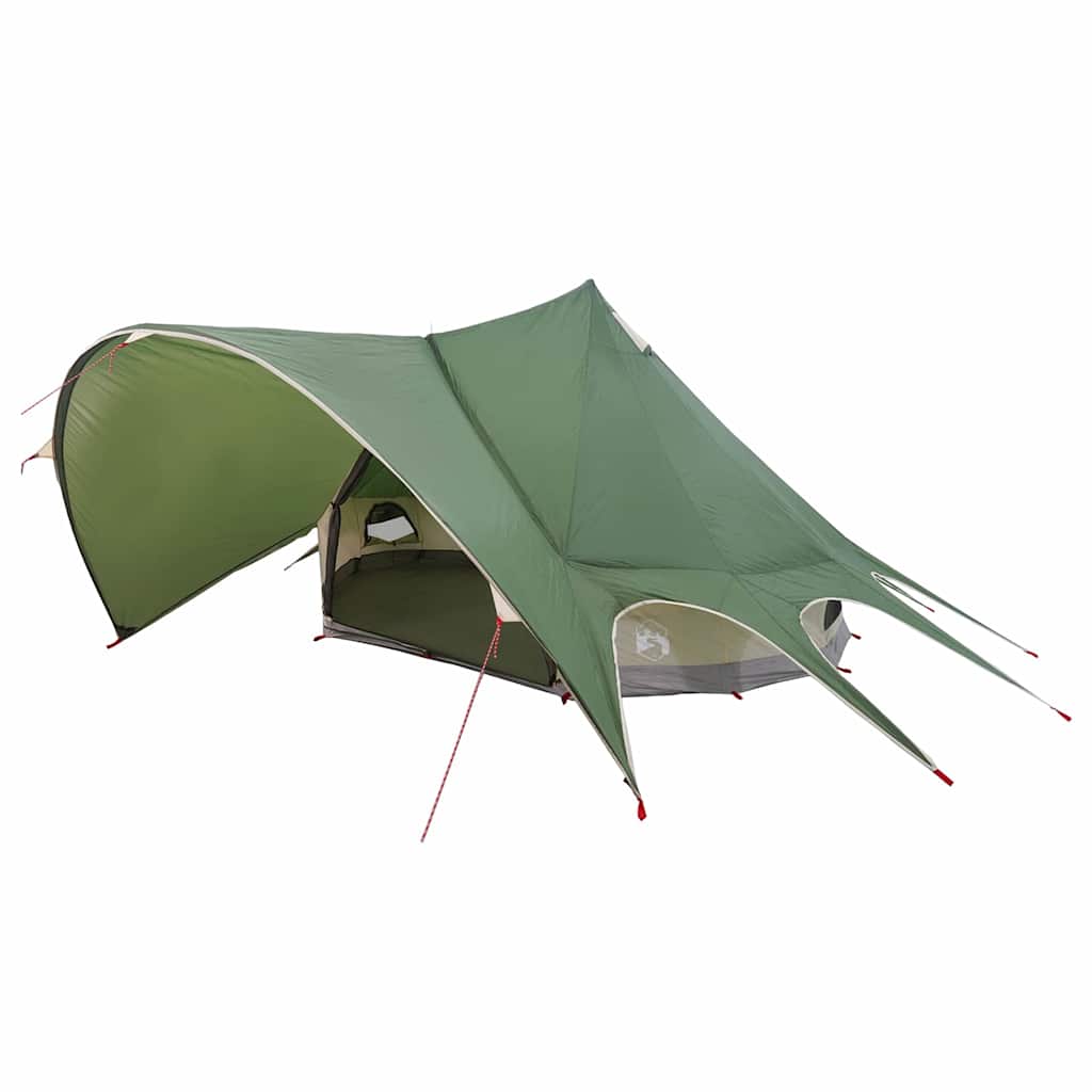 vidaXL Namiot tipi 3-osobowy Zielony i szary 312 x 312 x 197 cm