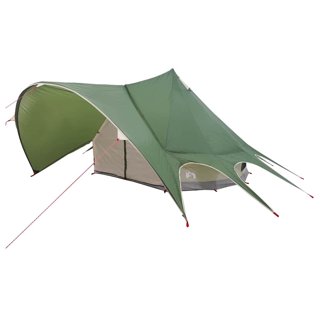 vidaXL Namiot tipi 3-osobowy Zielony i szary 312 x 312 x 197 cm