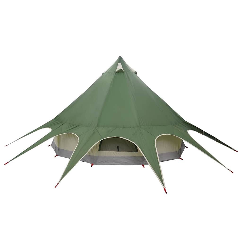 vidaXL Namiot tipi 3-osobowy Zielony i szary 312 x 312 x 197 cm