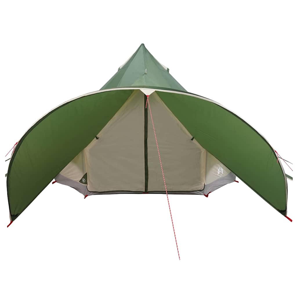 vidaXL Namiot tipi 3-osobowy Zielony i szary 312 x 312 x 197 cm