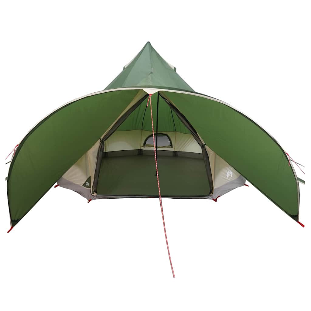 vidaXL Namiot tipi 3-osobowy Zielony i szary 312 x 312 x 197 cm