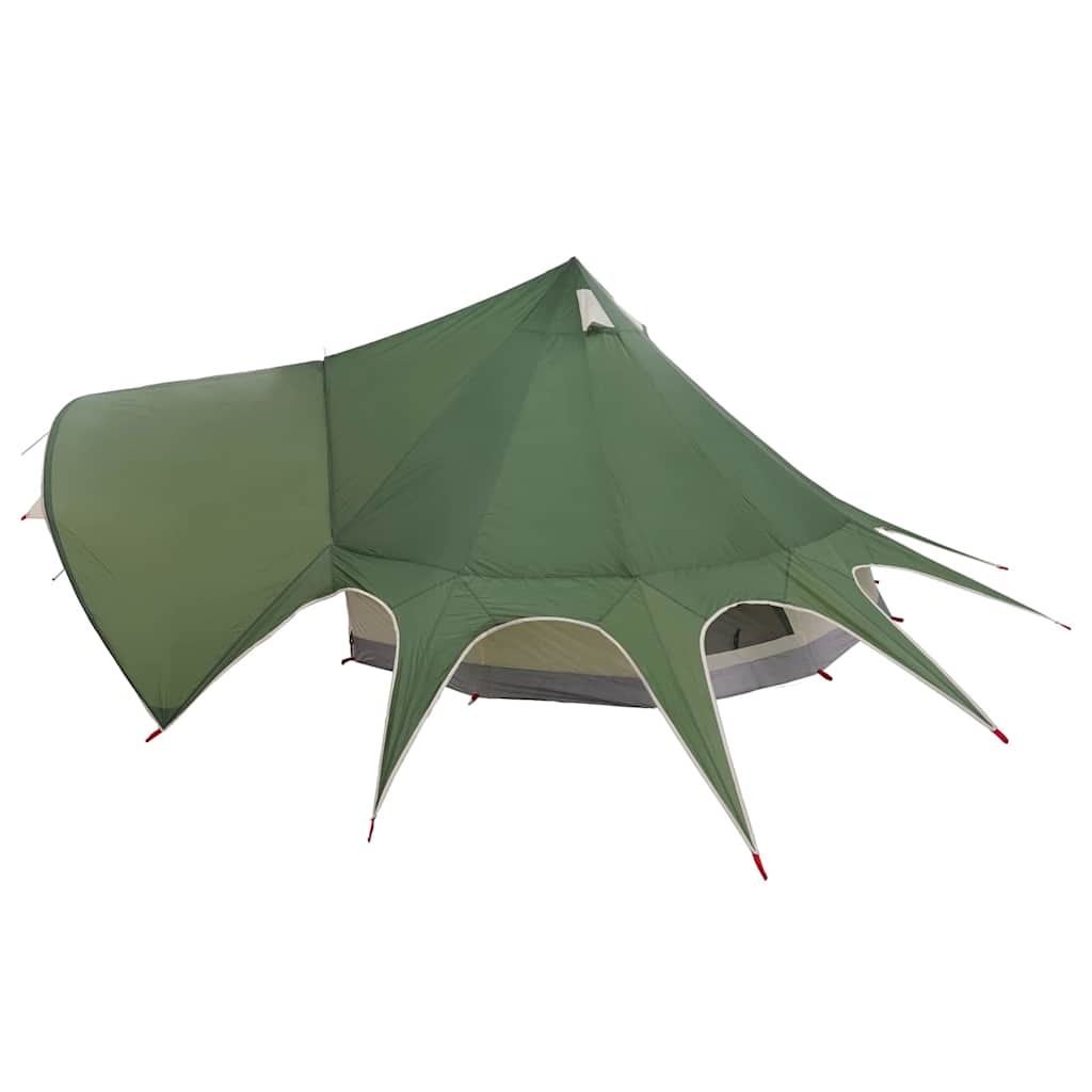 vidaXL Namiot tipi 3-osobowy Zielony i szary 312 x 312 x 197 cm