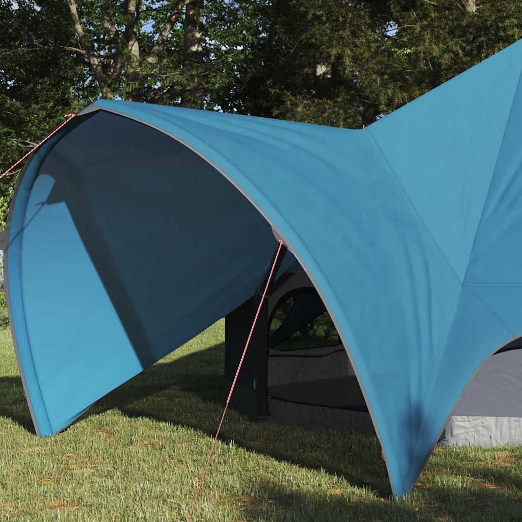 vidaXL Namiot tipi 3-osobowy Niebieski i szary 312 x 312 x 197 cm
