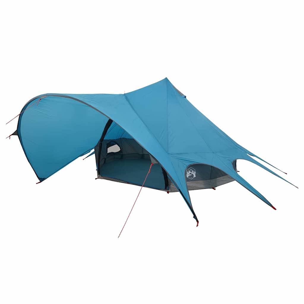 vidaXL Namiot tipi 3-osobowy Niebieski i szary 312 x 312 x 197 cm