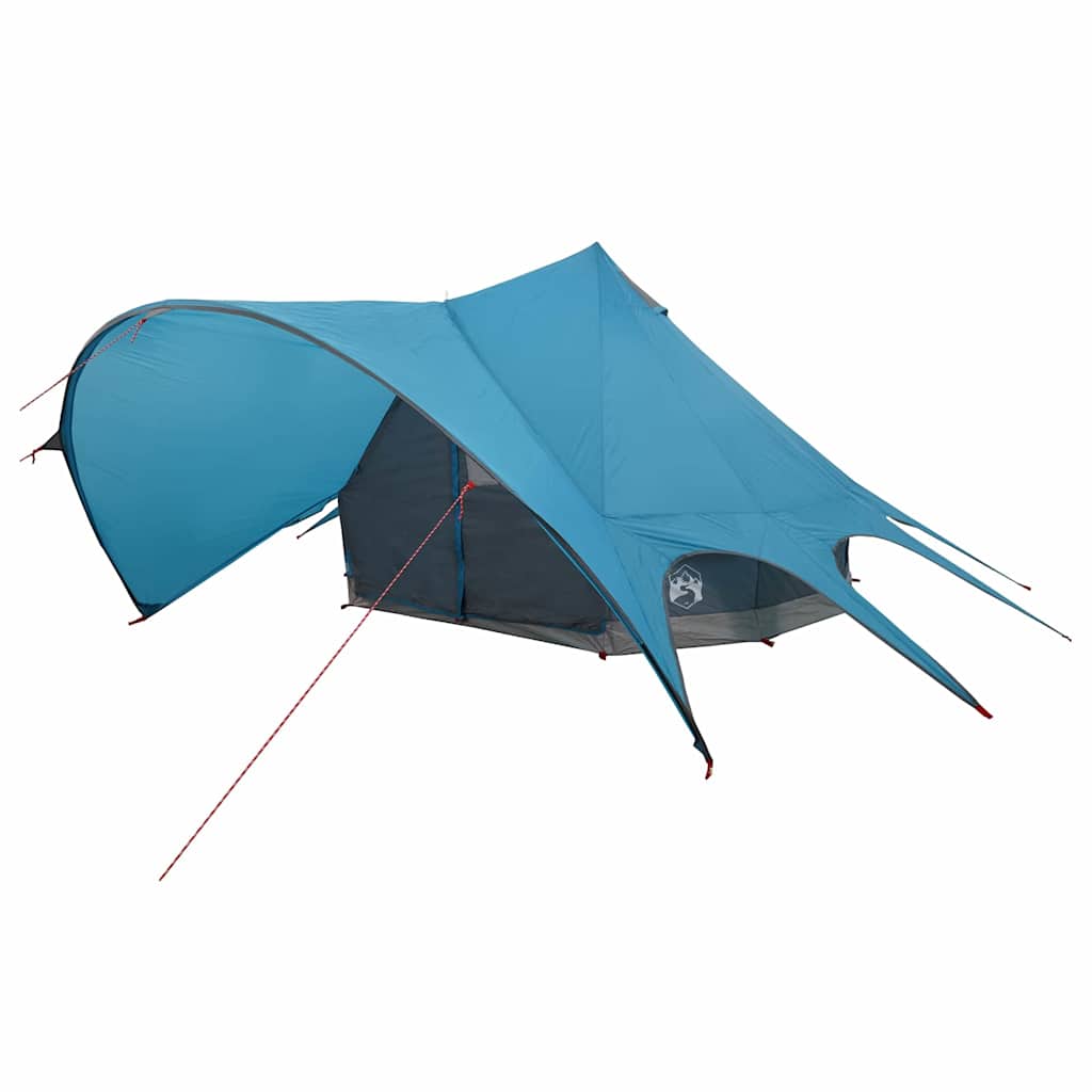 vidaXL Namiot tipi 3-osobowy Niebieski i szary 312 x 312 x 197 cm
