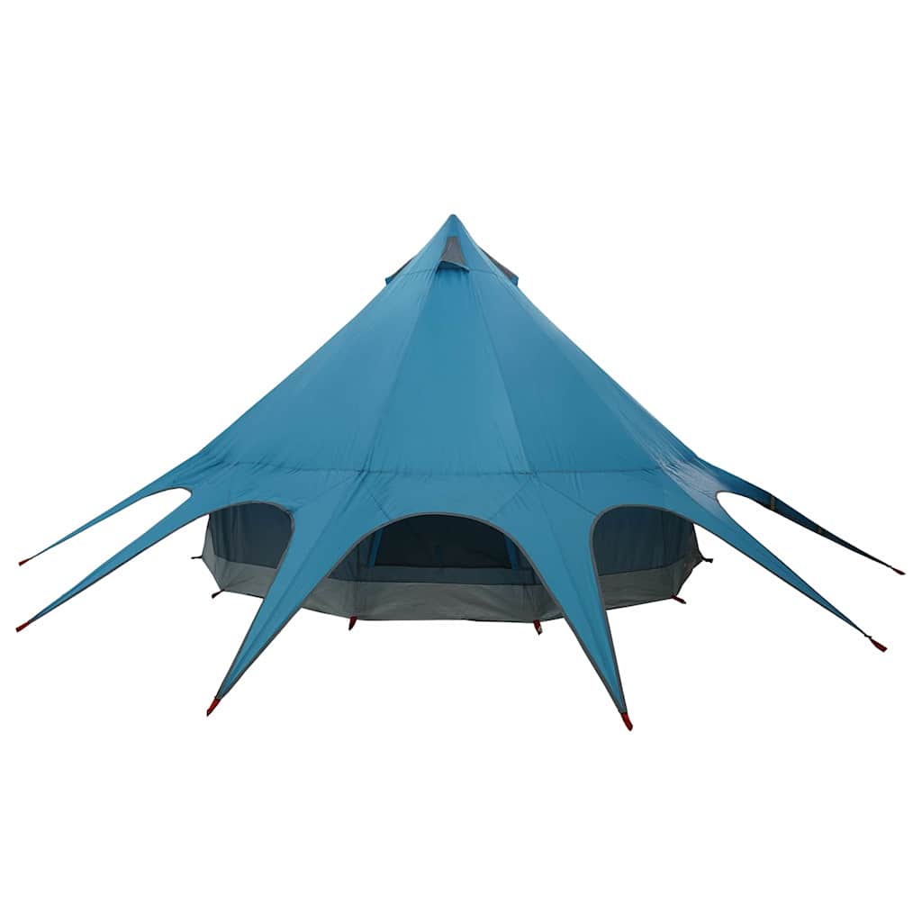 vidaXL Namiot tipi 3-osobowy Niebieski i szary 312 x 312 x 197 cm
