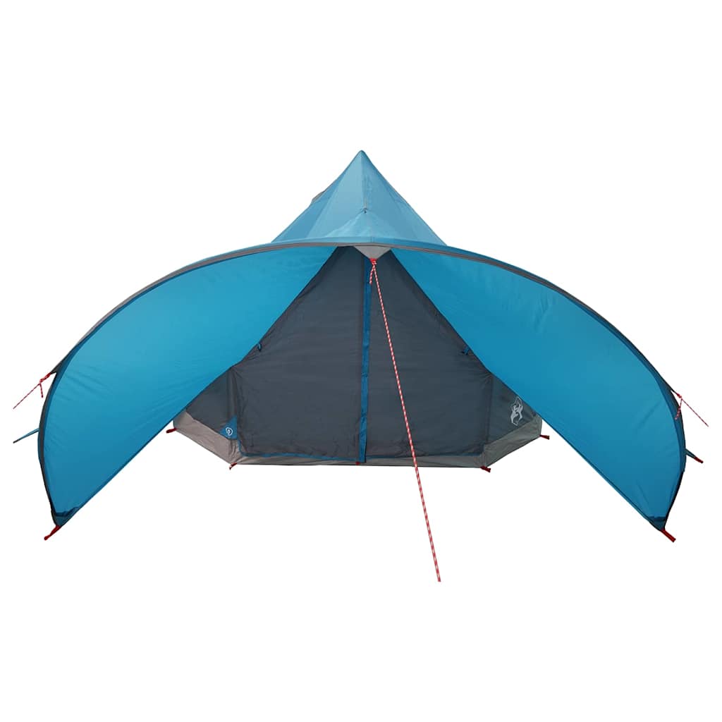 vidaXL Namiot tipi 3-osobowy Niebieski i szary 312 x 312 x 197 cm