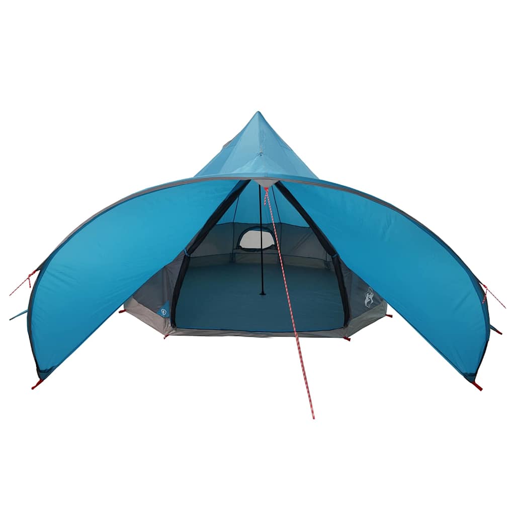 vidaXL Namiot tipi 3-osobowy Niebieski i szary 312 x 312 x 197 cm