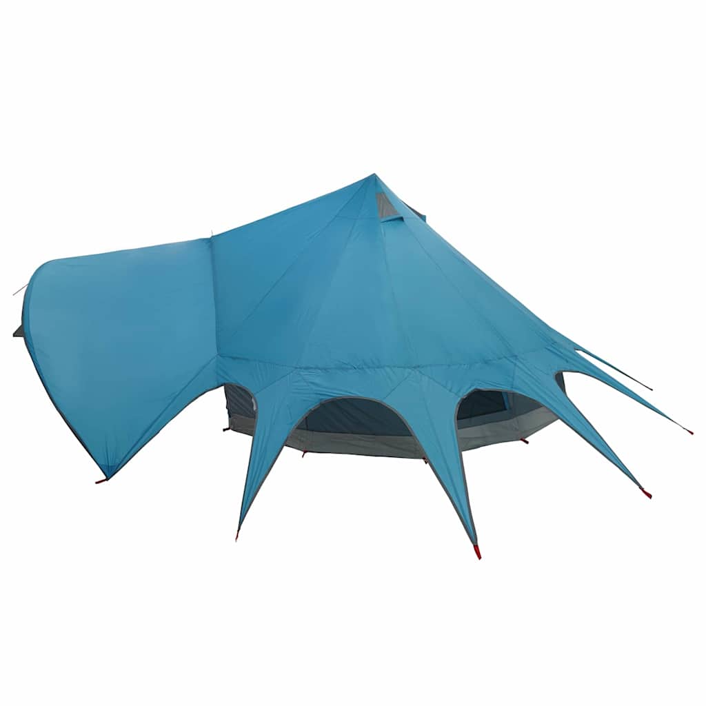 vidaXL Namiot tipi 3-osobowy Niebieski i szary 312 x 312 x 197 cm