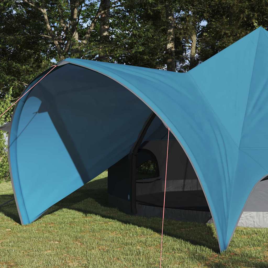 vidaXL Namiot Teepee dla 5 osób Niebieski i szary 415 x 415 x 247 cm