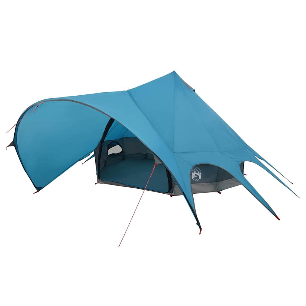 vidaXL Namiot Teepee dla 5 osób Niebieski i szary 415 x 415 x 247 cm