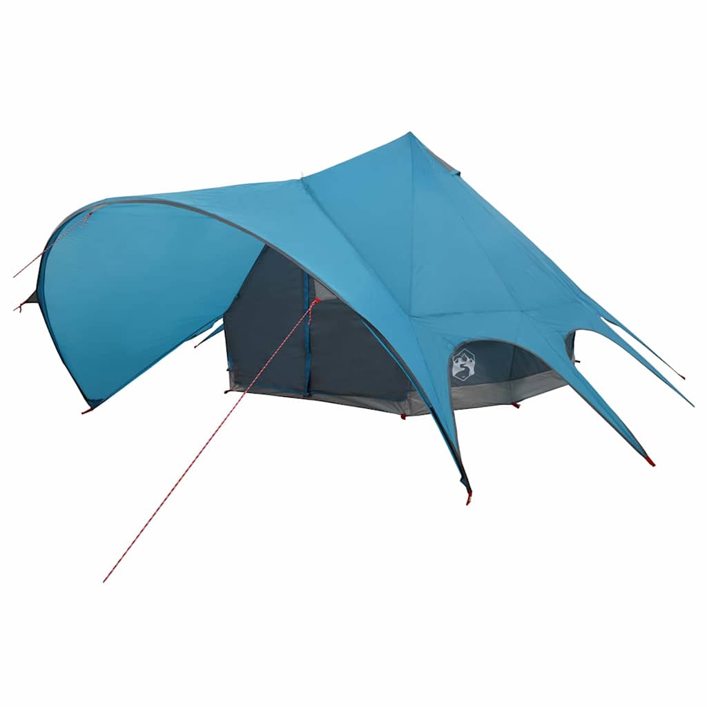 vidaXL Namiot Teepee dla 5 osób Niebieski i szary 415 x 415 x 247 cm