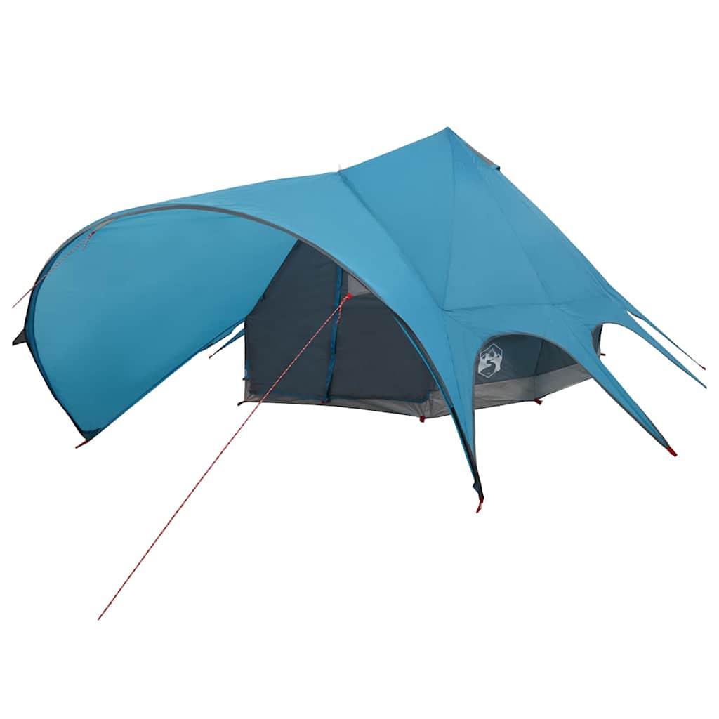 vidaXL Namiot Teepee dla 7 osób Niebieski i szary 600 x 600 x 347 cm