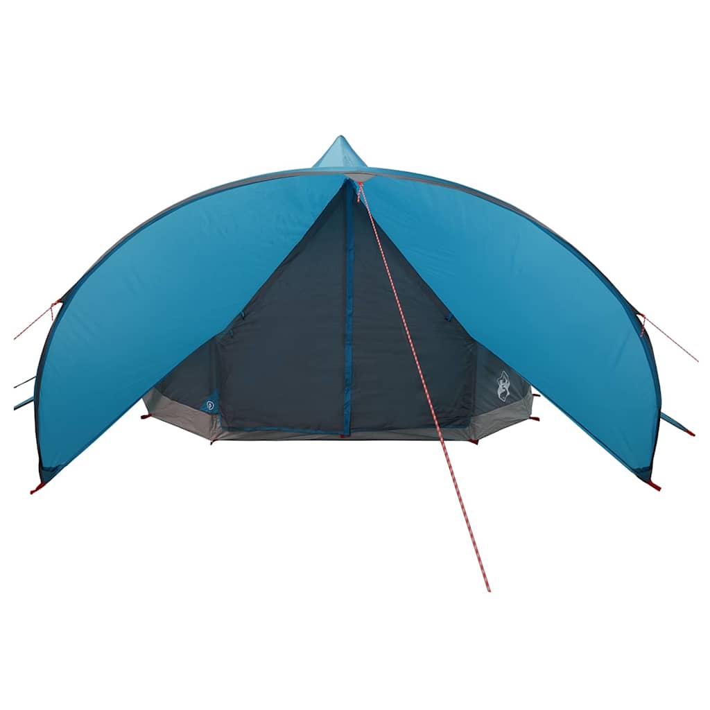 vidaXL Namiot Teepee dla 7 osób Niebieski i szary 600 x 600 x 347 cm