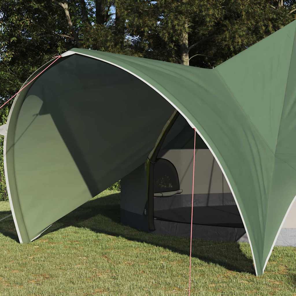 vidaXL Namiot Teepee na 9 osób Zielony i szary 502 x 502 x 297 cm