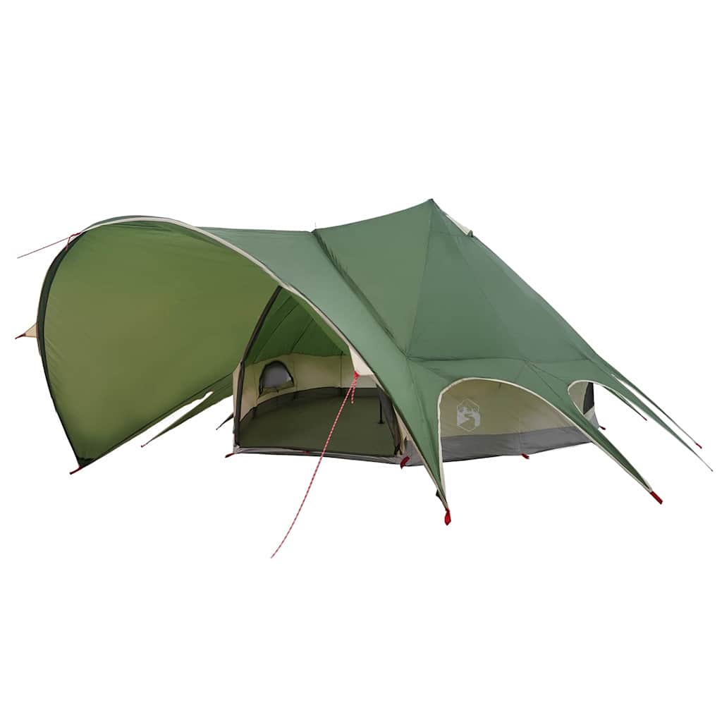 vidaXL Namiot Teepee na 9 osób Zielony i szary 502 x 502 x 297 cm