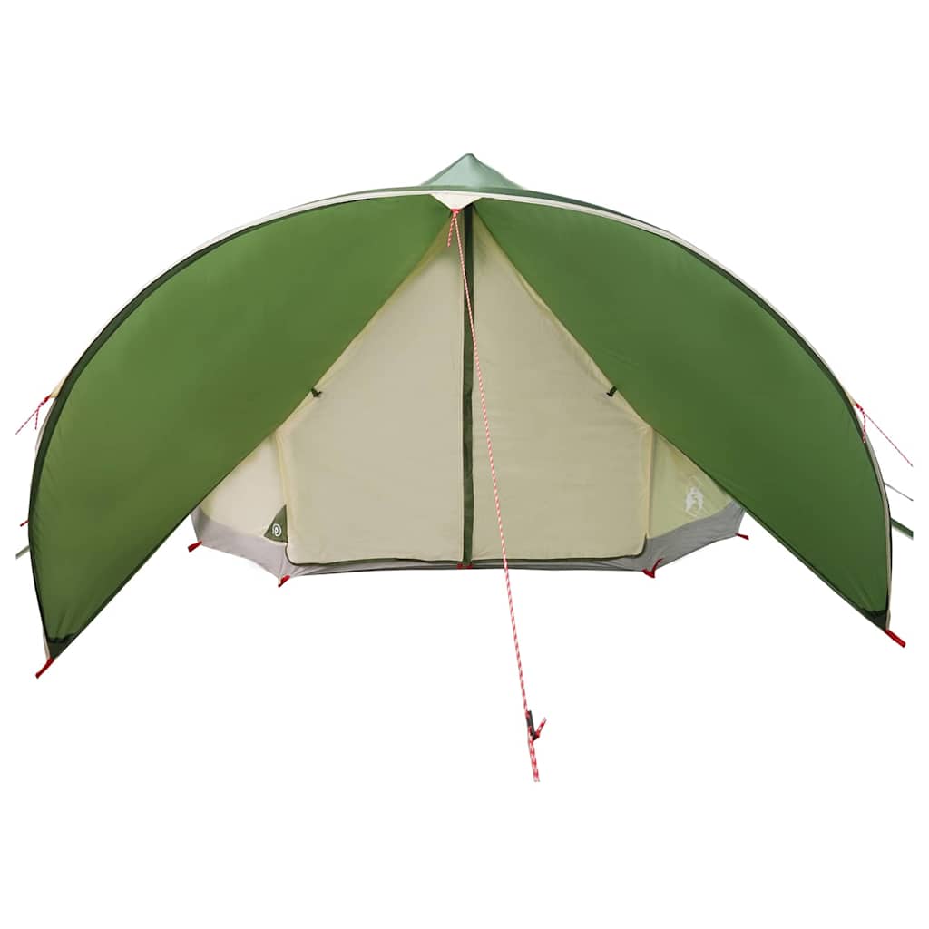 vidaXL Namiot Teepee na 9 osób Zielony i szary 502 x 502 x 297 cm