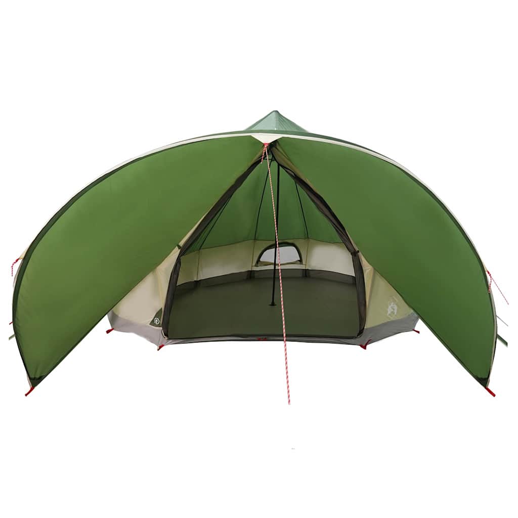 vidaXL Namiot Teepee na 9 osób Zielony i szary 502 x 502 x 297 cm