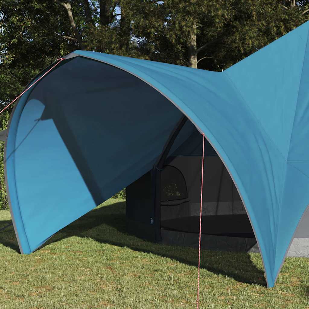 vidaXL Namiot Teepee na 9 osób Niebieski i szary 502 x 502 x 297 cm