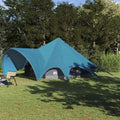 vidaXL Namiot Teepee na 9 osób Niebieski i szary 502 x 502 x 297 cm