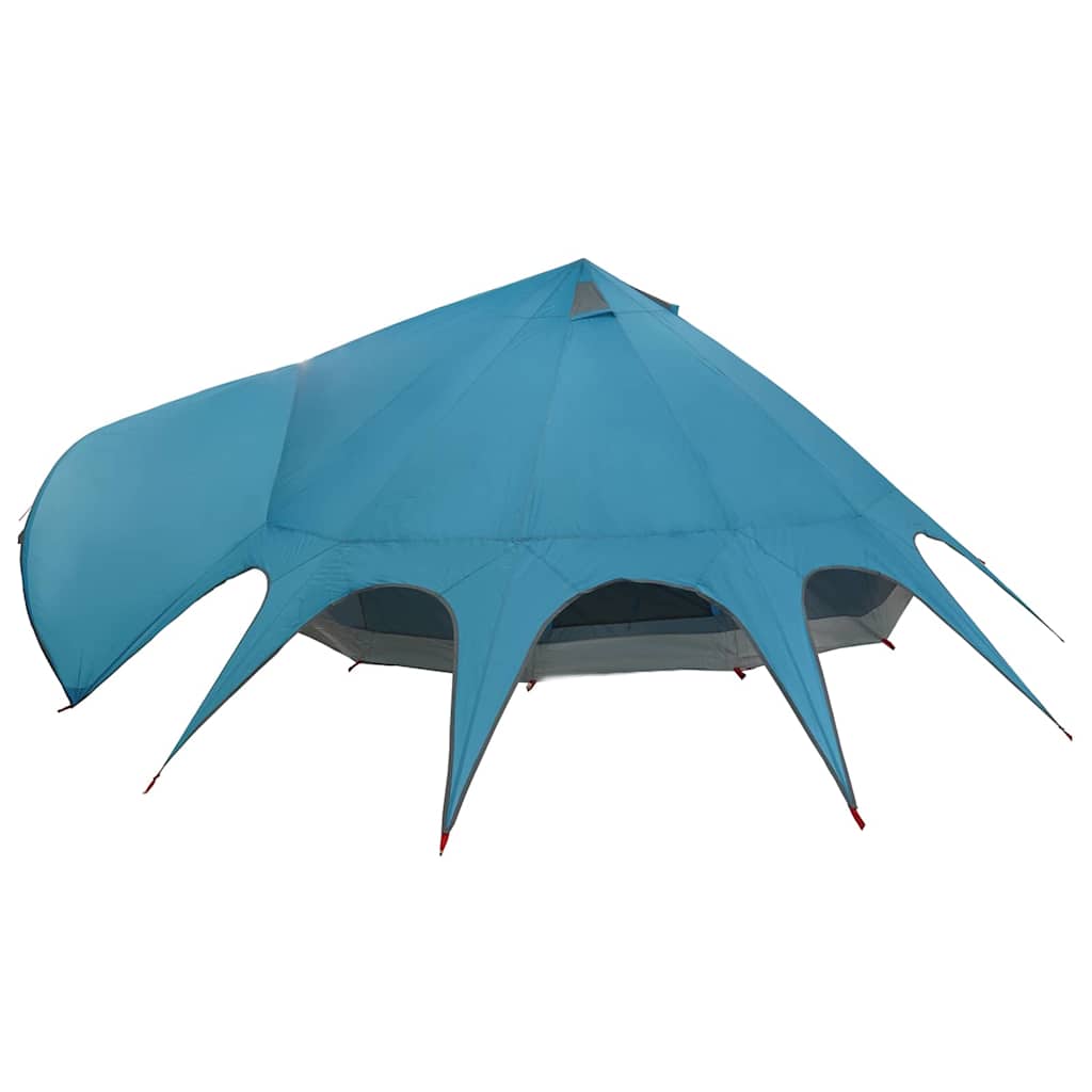 vidaXL Namiot Teepee na 9 osób Niebieski i szary 502 x 502 x 297 cm