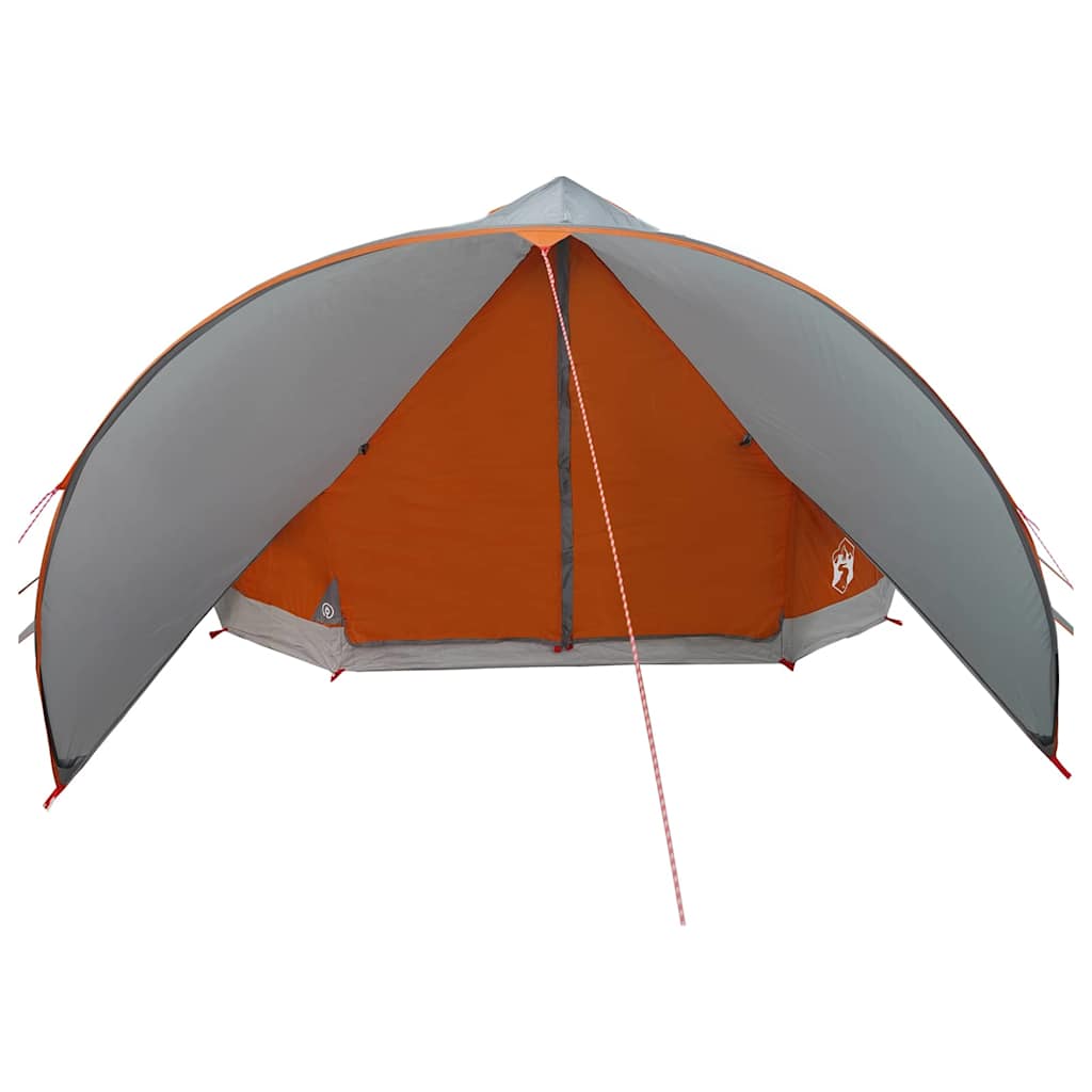 vidaXL Namiot tipi dla 9 osób Szary i pomarańczowy 502 x 502 x 297 cm