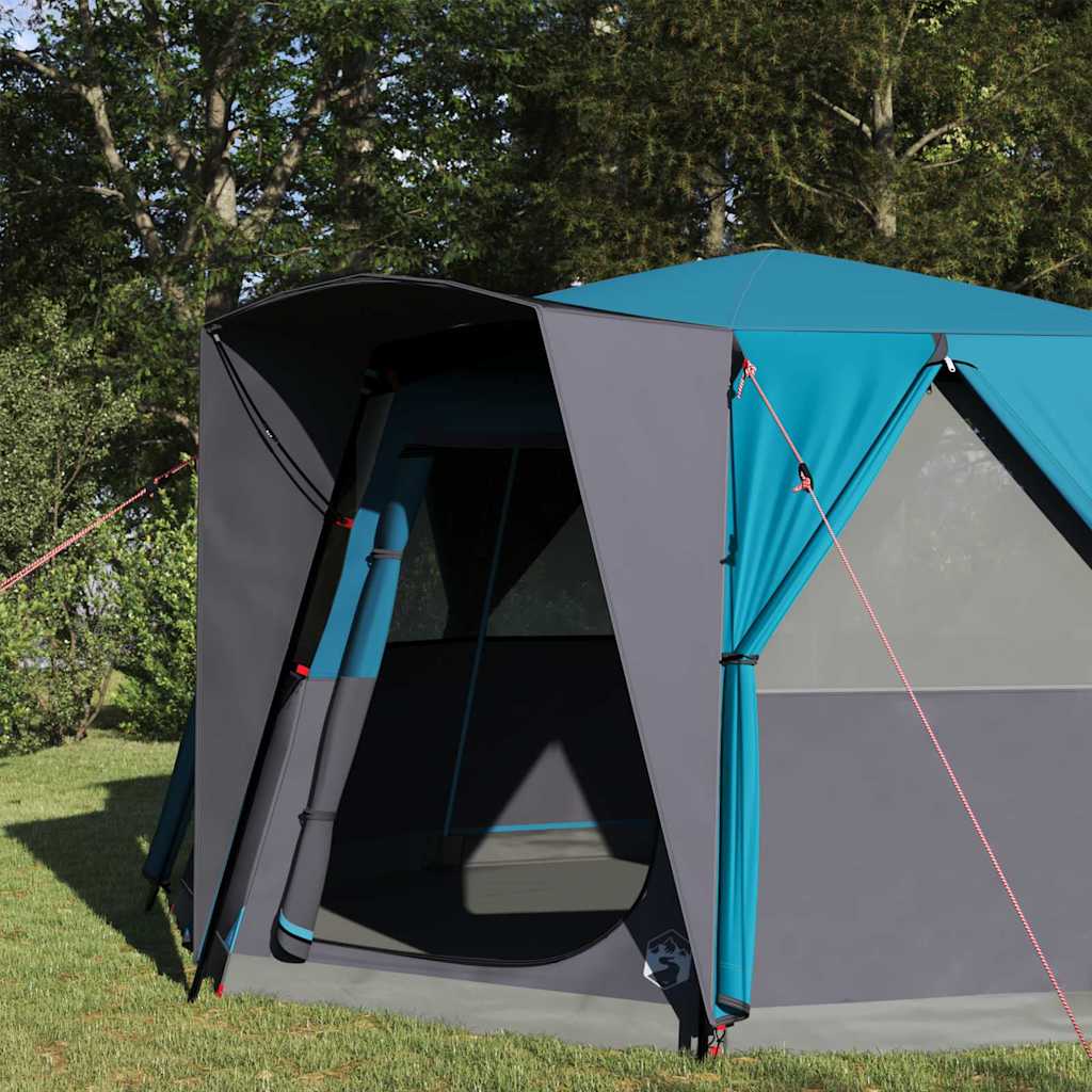 vidaXL Namiot Kabinowy 6-osobowy z dachem Niebieski 425 x 396 x 222 cm