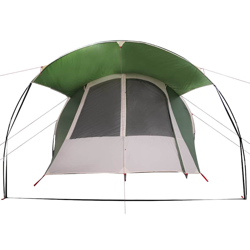 vidaXL Namiot tunelowy dla 4 osób Zielony i Biały 740 x 370 x 220 cm