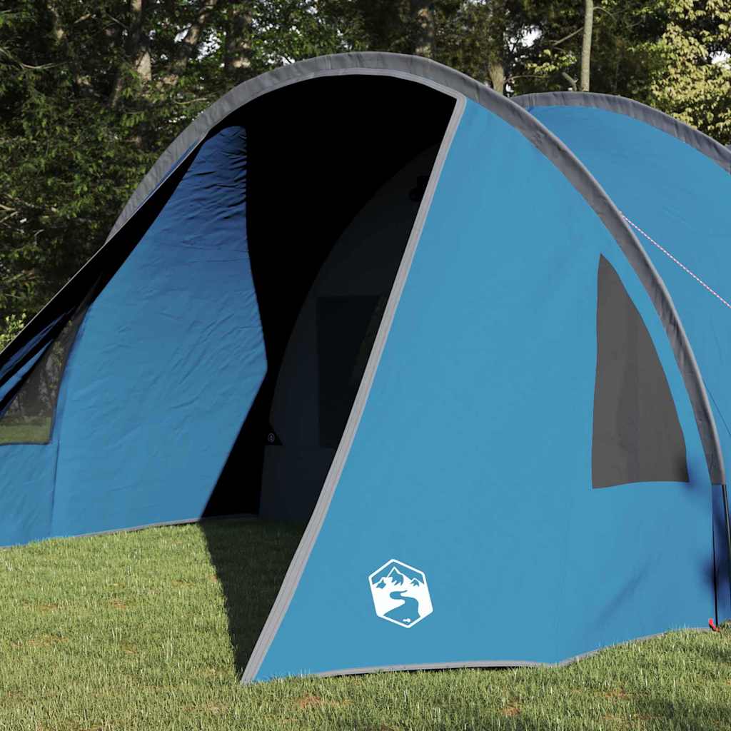vidaXL Namiot tunelowy dla 4 osób Niebieski i szary 778 x 356 x 210 cm