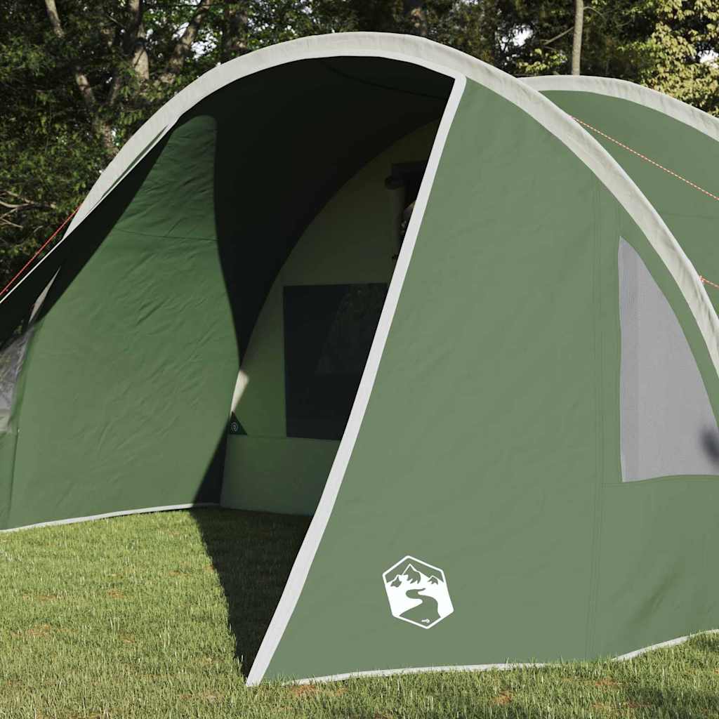 vidaXL Namiot tunelowy dla 5 osób Zielony i Biały 805 x 405 x 211 cm