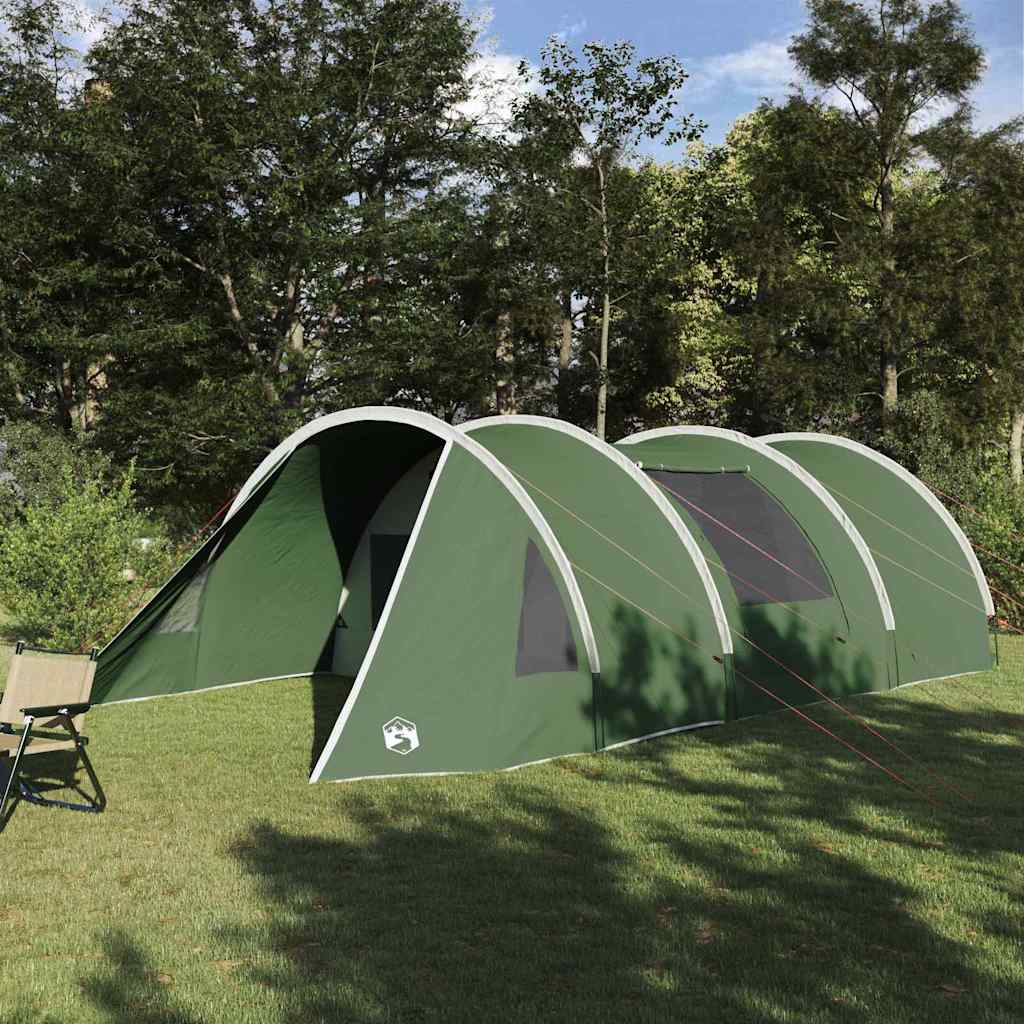 vidaXL Namiot tunelowy dla 5 osób Zielony i Biały 805 x 405 x 211 cm