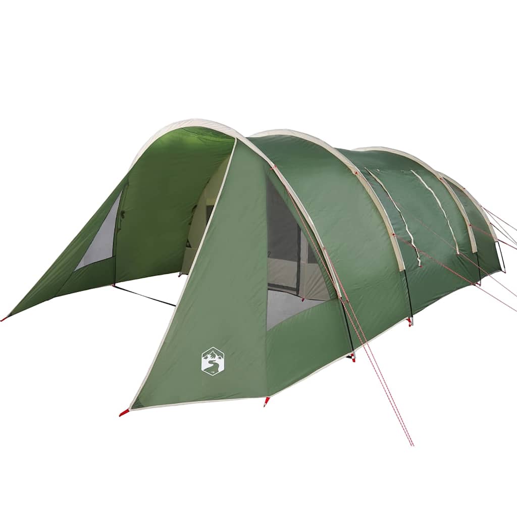vidaXL Namiot tunelowy dla 5 osób Zielony i Biały 805 x 405 x 211 cm