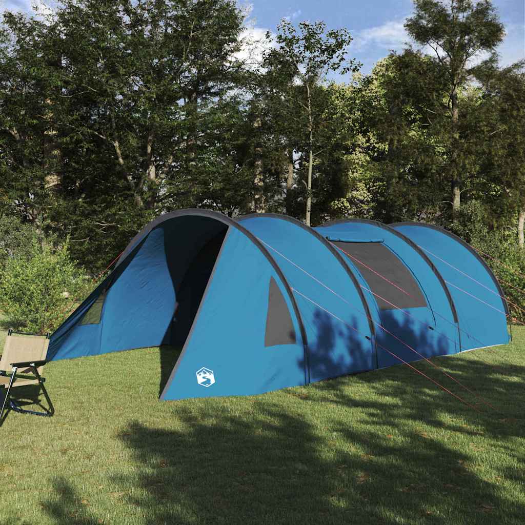 vidaXL Namiot Tunelowy 5-osobowy Niebieski i szary 805 x 405 x 211 cm