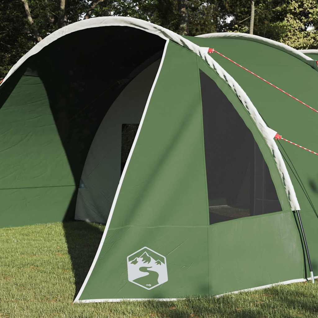 vidaXL Namiot Tunelowy dla 6 Osób Zielony i Biały 890 x 470 x 220 cm