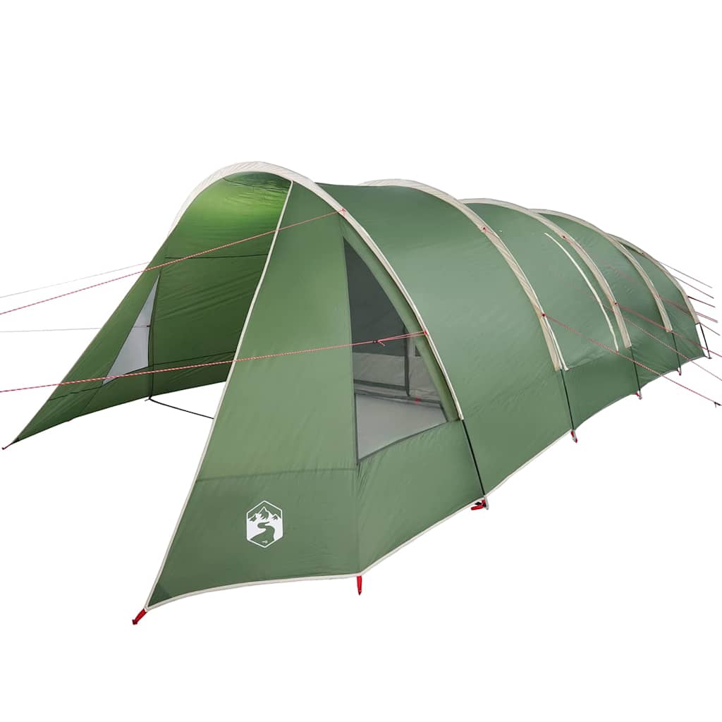 vidaXL Namiot Tunelowy dla 6 Osób Zielony i Biały 890 x 470 x 220 cm