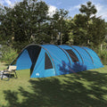 vidaXL Namiot Tunelowy dla 6 osób Niebieski i szary 890 x 470 x 220 cm
