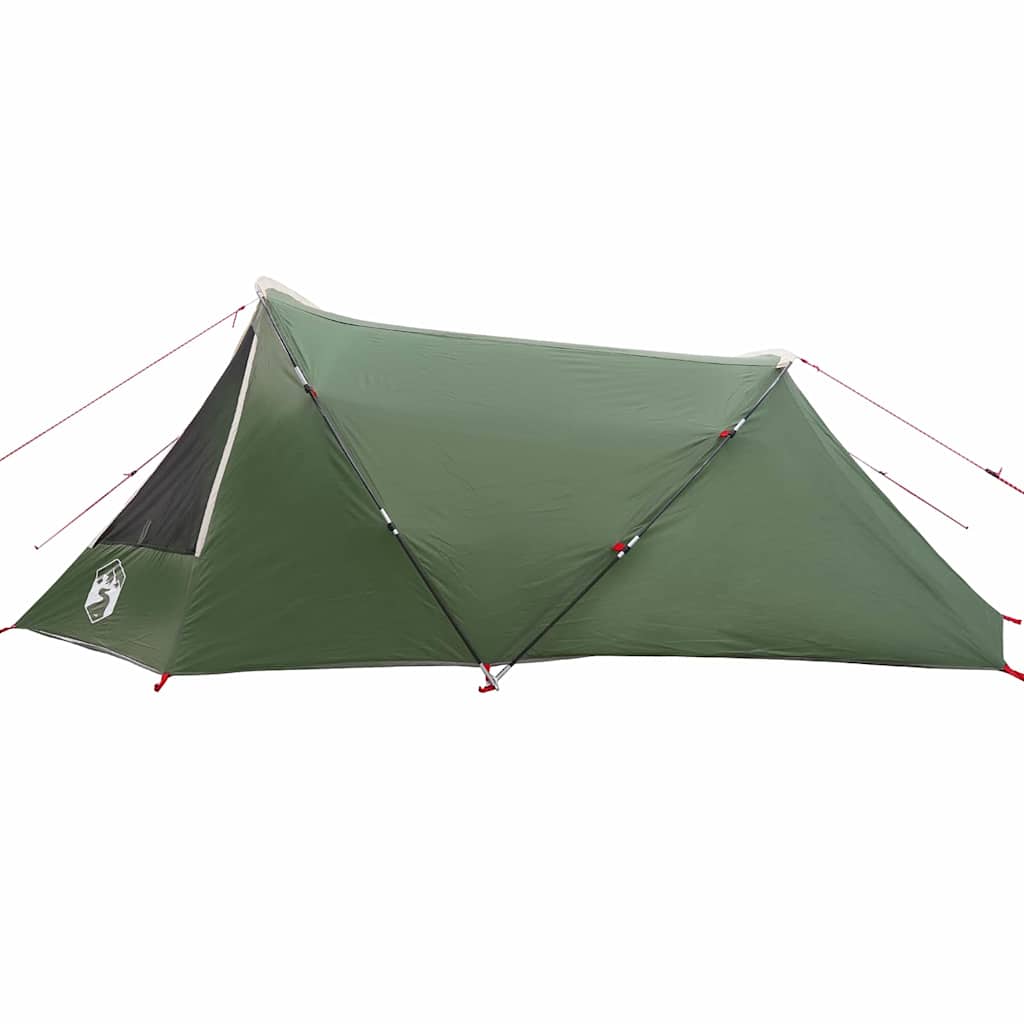 vidaXL Namiot tunelowy 3-osobowy Zielony i Biały 328 x 228 x 115 cm