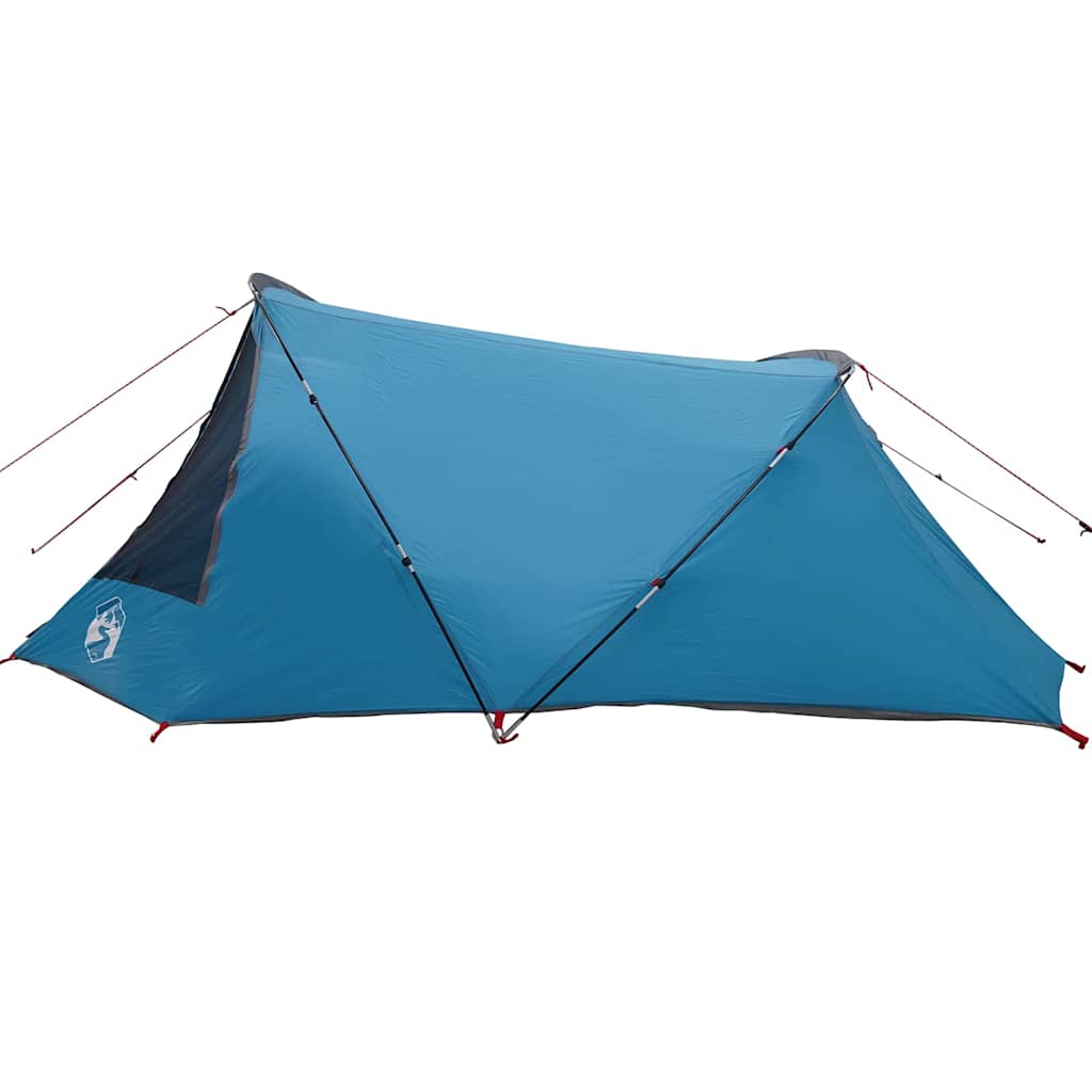 vidaXL Namiot tunelowy 3-osobowy Niebieski i szary 328 x 228 x 115 cm