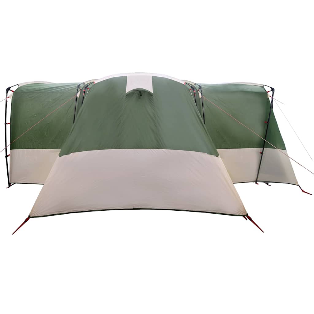 vidaXL Namiot rodzinny na 12 osób Zielony i Biały 760 x 645 x 230 cm