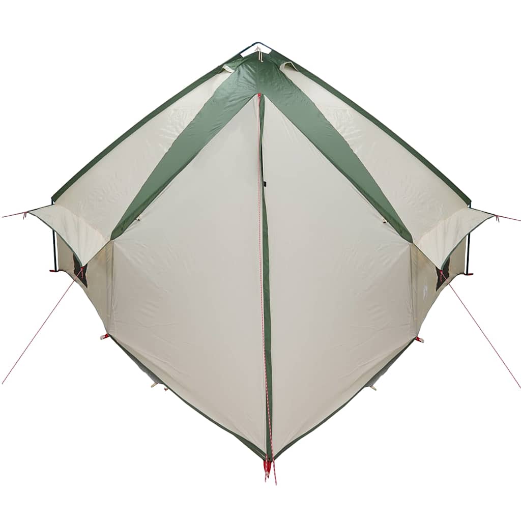 vidaXL Namiot Teepee dla 10 osób Zielony i Biały 567 x 470 x 242 cm