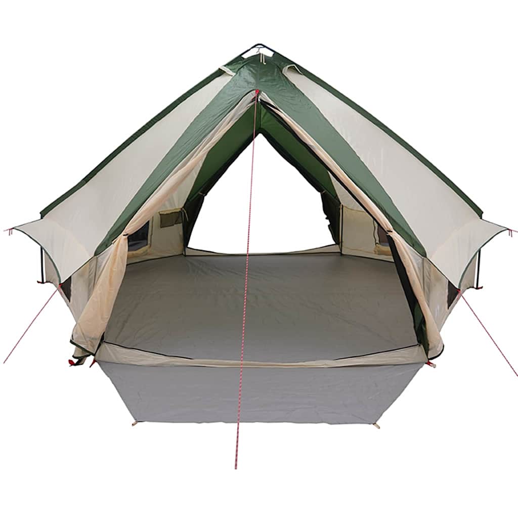 vidaXL Namiot Teepee dla 10 osób Zielony i Biały 567 x 470 x 242 cm