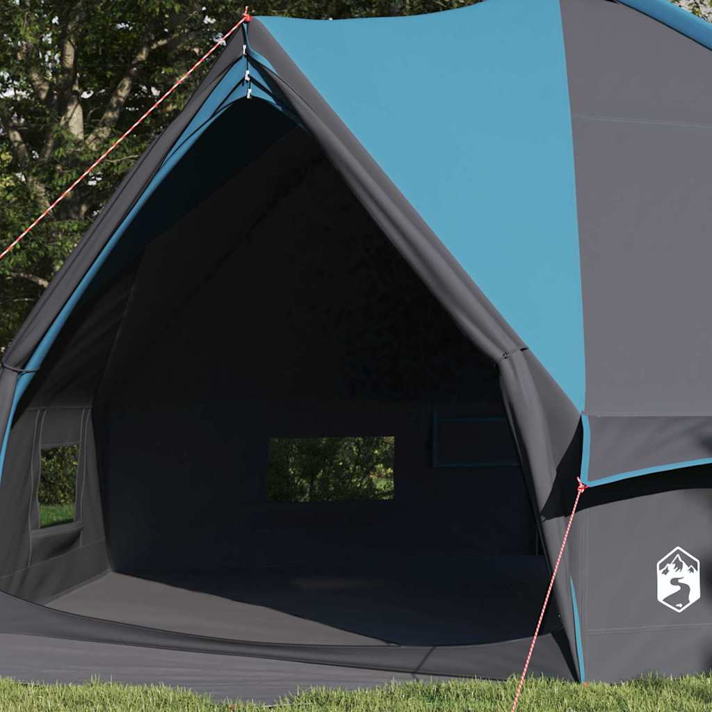 vidaXL Namiot Teepee dla 10 osób Niebieski i szary 567 x 470 x 242 cm