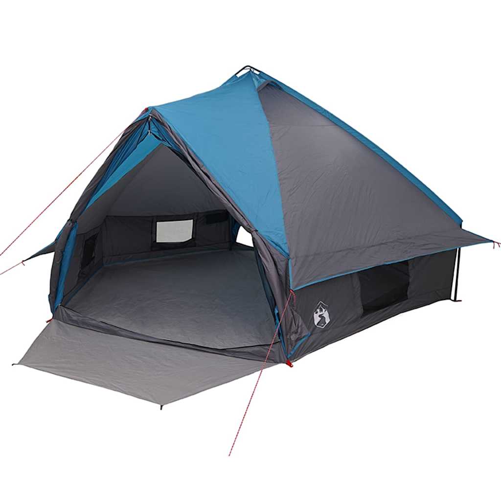 vidaXL Namiot Teepee dla 10 osób Niebieski i szary 567 x 470 x 242 cm